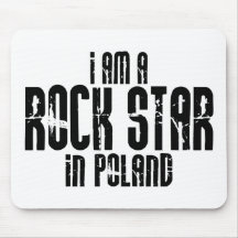 Rock Star In Poland Mouse Mats