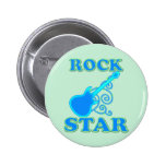 Rock Star Pinback Buttons