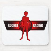 Rocket Racing-red Mouse Mats
