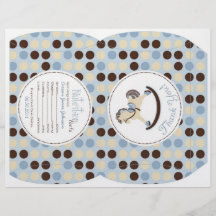 Rocking Horse Boy Puff Box Template A3 Full Color Flyer
