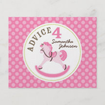 Rocking Horse Girl Advice Card Flyers