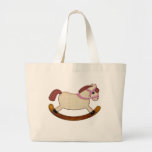 Rocking Horse Pink Blank Canvas Bag