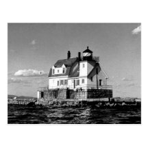 Rockland Harbour Breakwater Lighthouse Postcard