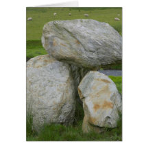 Rocks On Glen River In Ireland Greeting Cards