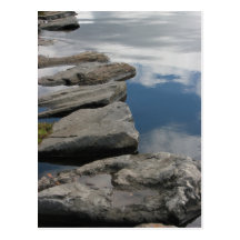Rocks Reflection Post Card