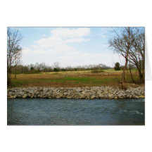 Rocky Bank Greeting Card