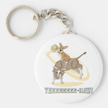 Rodeo Corgi Keychain