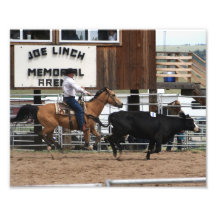 Rodeo Ropin' Cowboy 8x10 Photograph