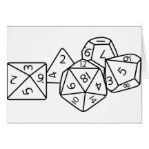 Role playing dice karte