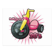 Rolling on 20's post card