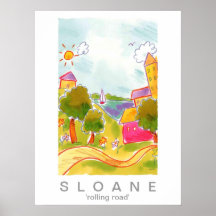 rolling road print