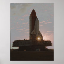 Rollout of Space Shuttle Discovery (STS-60) Poster