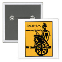 Roma Poster Pinback Button