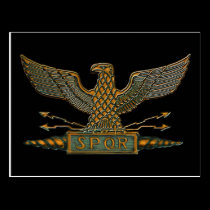 Roman Eagle Copper Finish postcards