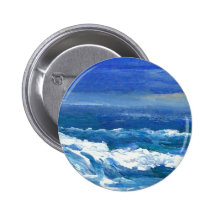 Romance of the Ocean - CricketDiane Ocean Sea Art Pinback Buttons