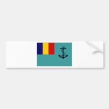 Romania Naval Jack Bumper Stickers