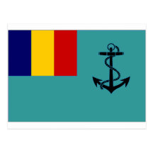 Romania Naval Jack Post Card