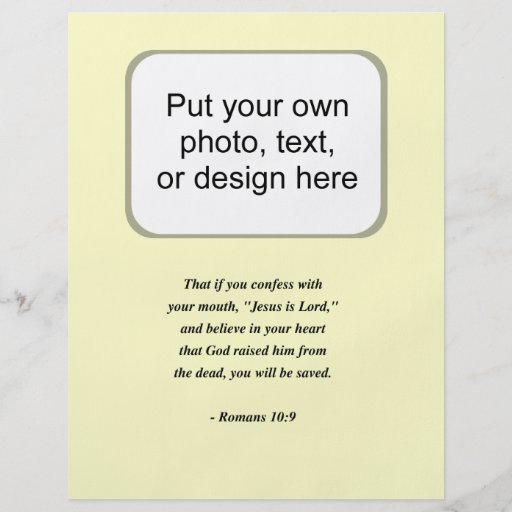 ROMANS 10:9 FLYER