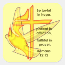 Romans 12:12 sticker
