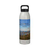 Romans 12:21 Be not overcome of evil... Drinking Bottles