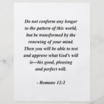 ROMANS 12:2 FLYERS