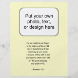 ROMANS 12:2 PERSONALISED FLYER