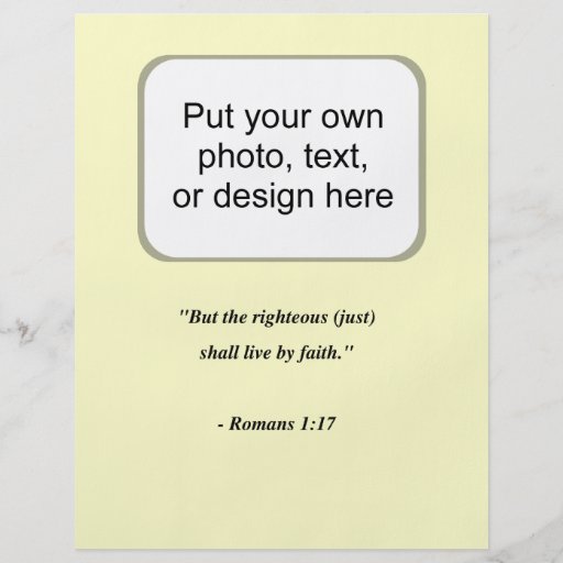 ROMANS 1:17 FLYER