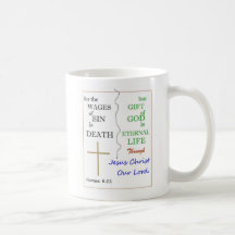 Romans 6:23 coffee mugs