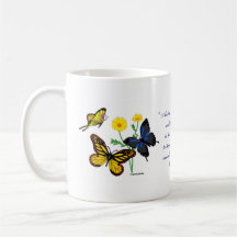 Romans 8:28 Butterflies Mugs