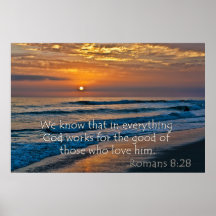 Romans 8:28 God fors for the good Print