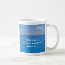 Romans 8:31b mug
