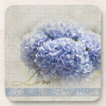 Romantic Blue Hydrangeas Coaster