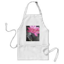 romantic card, pink lotus flower aprons