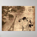 Romantic Paris Vintage Posters