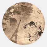 Romantic Paris Vintage Sticker
