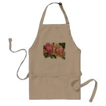 Romantic Pink Roses Apron