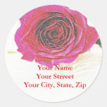 Romantic Rose Address Sticker