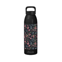 Romantic Vintage Roses Reusable Water Bottles