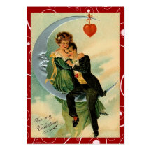 Romantic Vintage Valentine Love Notes Business Card
