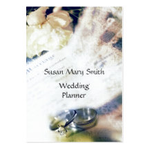 Romantic Wedding Planner Business Card Template