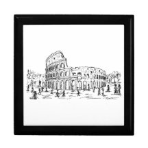 rome colosseum jewelry box