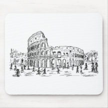 rome colosseum mouse pads