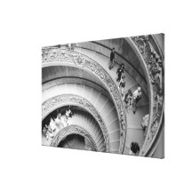 Rome Italy, Vatican Staircase Canvas Print