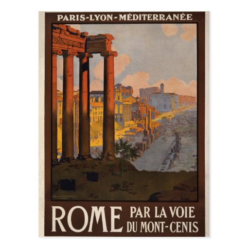 Rome through the Mont-Cenis Post Card