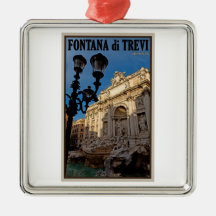 Rome - Trevi Fountain Christmas Tree Ornaments