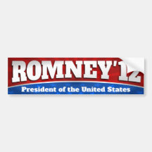 Romney ' 12 bumper sticker