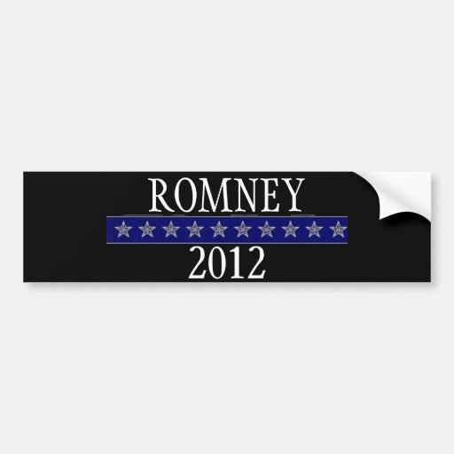 Romney  2012 bumper sticker