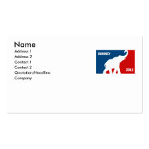 ROMNEY 2012 PRO BUSINESS CARDS