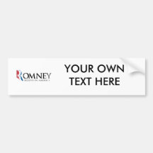 Romney - Believe in America Bumper Stickers