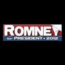 Romney for President 2012 bumper stickers